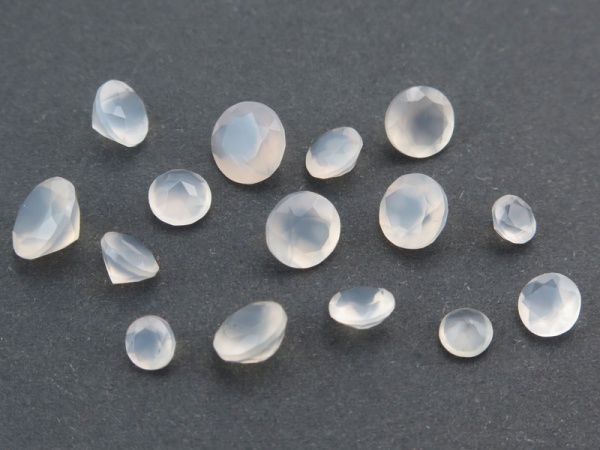 Scottish Chalcedony Faceted Round ~ Various Sizes
