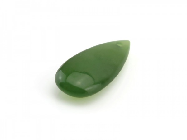 Nephrite Jade Smooth Pear Briolette 18mm - SINGLE