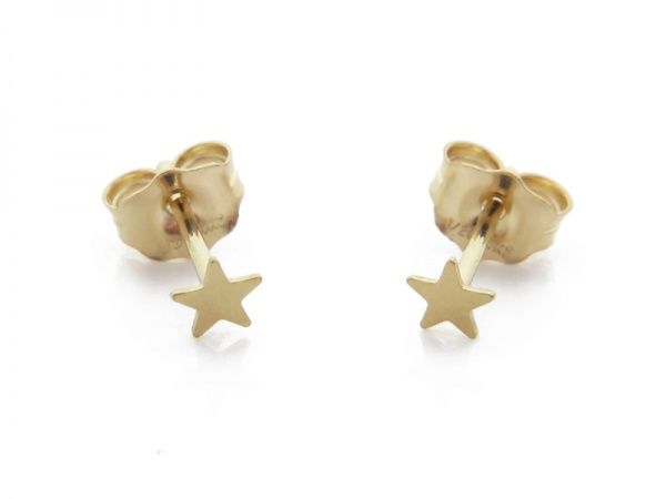Gold Filled Star Ear Studs 3.5mm ~ PAIR