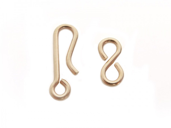 14K Gold Hook and Eye Clasp