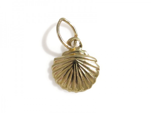 Gold Filled Shell Charm w/Ring 8.75mm