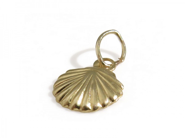Gold Filled Shell Charm w/Ring 8.75mm