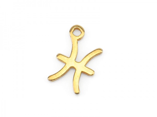 Gold Vermeil Zodiac Charm ~ Pisces