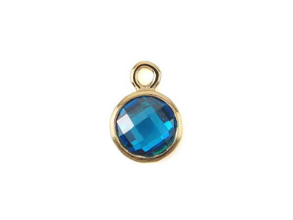 Gold Filled CZ Birthstone Charms 4mm Complete Set