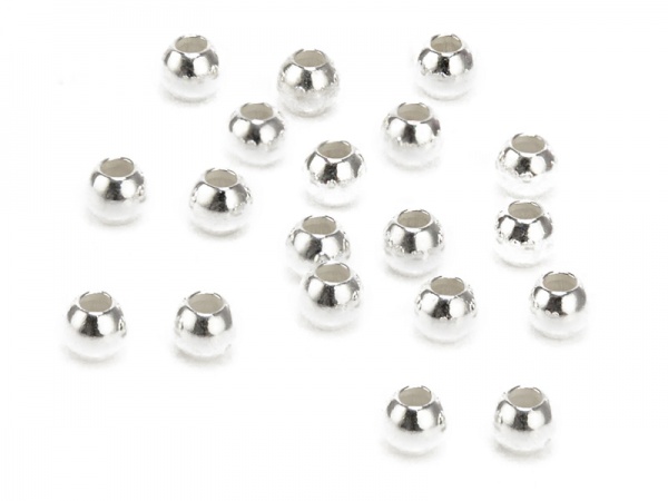 Sterling Silver Round Bead 2mm ~ Pack of 50