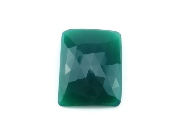Green Onyx Rose Cut Slice 21.25mm