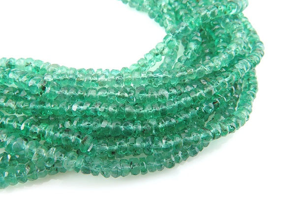 Natural Stone Beads For Jewelry Making – 5 Strands Faceted Rondelle 8mm With Stretch Cord, Per Bag