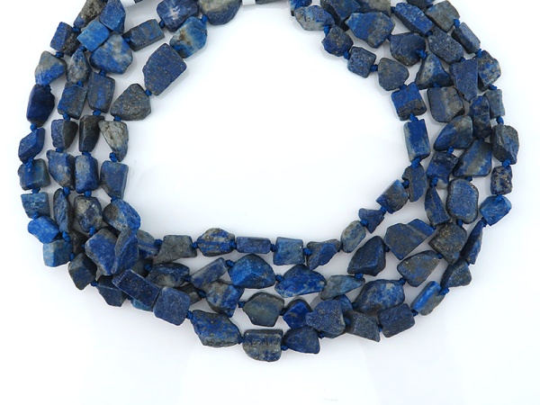 Lapis Lazuli Rough Nugget Beads 9-17mm 17