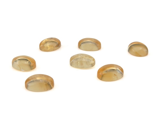 Citrine Naturelle Du Brésil En Cabochon Ovale - 16,10 Carats - Pierre Gemme Jaune Transparente