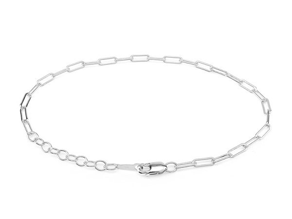 Heart 3.4mm Curb Chain Bracelet in 14K Gold - 7.0&quot
