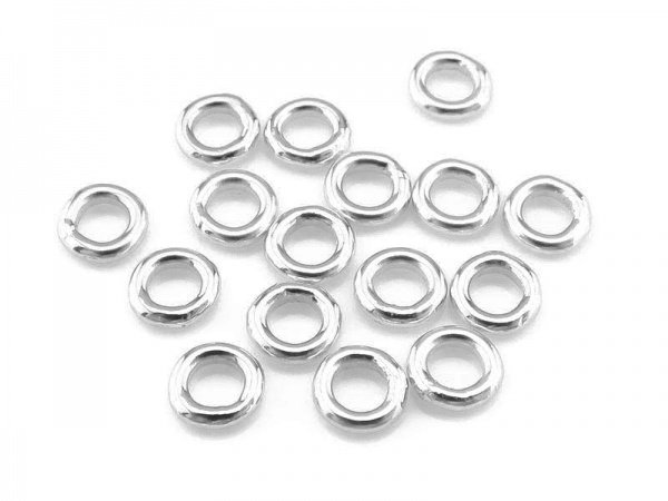 Sterling Silver Closed Jump Ring 4mm ~ 19ga ~ Pack of 10