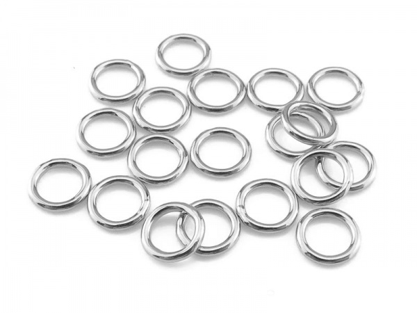 6 Sterling Silver Jump Rings, 925 Silver Closed Jump Ring, Circle Jump  Ring, Wired Jump Ring, Large Hole Spacer Bead for Bracelet Necklace -   Norway