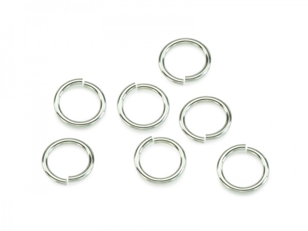 Sterling Silver Open Jump Ring 6mm ~ 22ga ~ Pack of 10