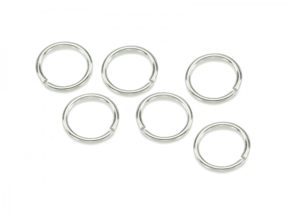 Sterling Silver Open Jump Ring 6mm ~ 20ga ~ Pack of 10