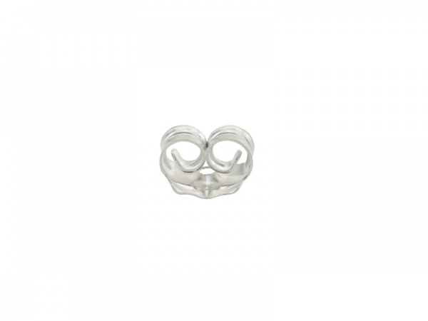 Sterling Silver Ear Scroll/Butterfly 5mm