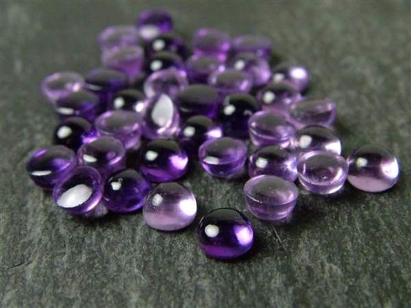 African Amethyst Round Cabochon ~ Various Sizes