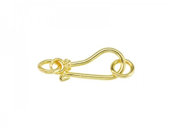 Gold Vermeil Hook Clasp 17mm