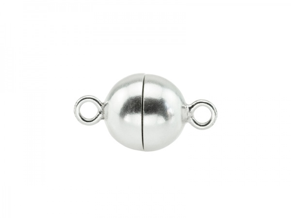 Sterling Silver Round Magnetic Clasp 8mm
