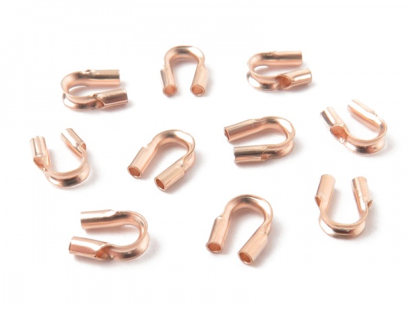 Rose Gold Filled Wire Protector 0.031'' ~ Pack of 10