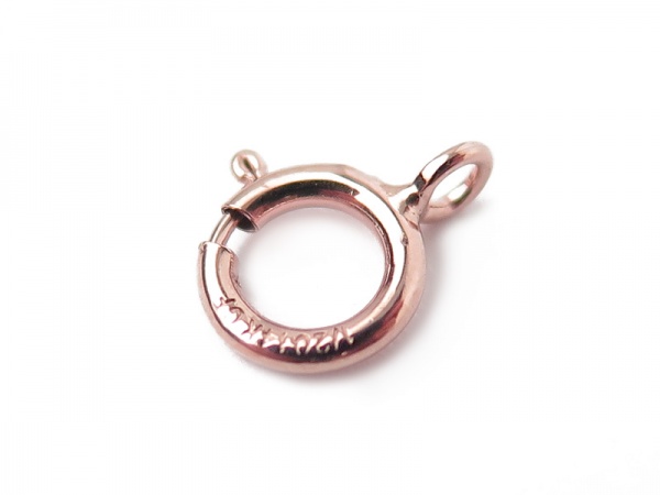 Rose Gold Filled Spring Ring Clasp w/Closed Ring 5.5mm