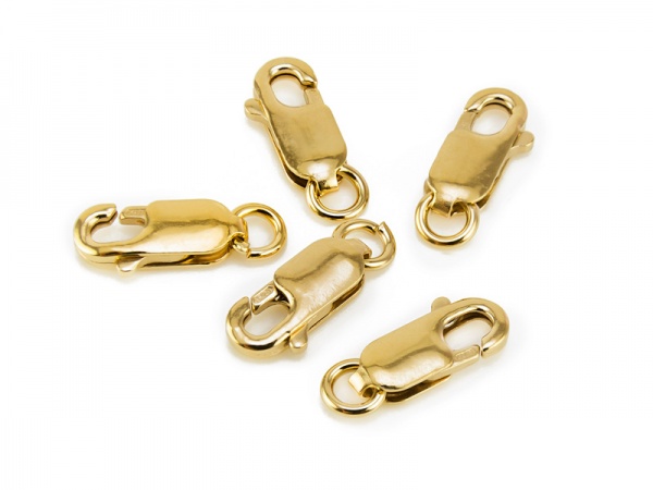 Fermoir à Griffe (Lobster Clasp) En Or Jaune 9 Carats - Vintage Années 70 - Pour Création De Bijoux Ou Réparation