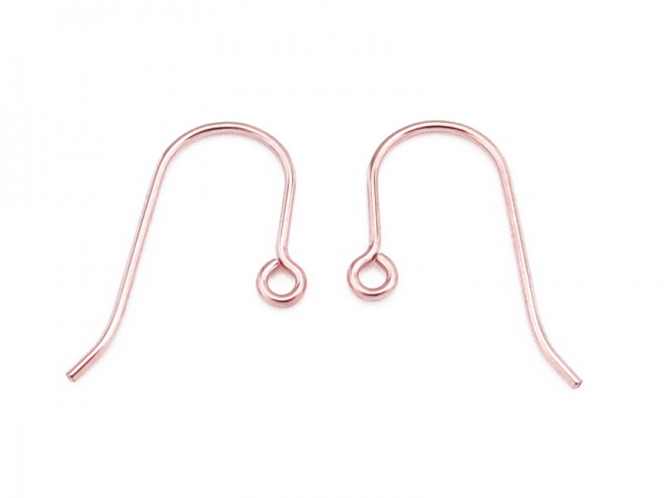Rose Gold Filled Ear Wire ~ PAIR