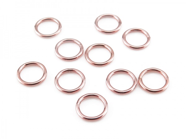 Rose Gold Filled Closed Jump Ring 5mm ~ 20ga ~ Pack of 10