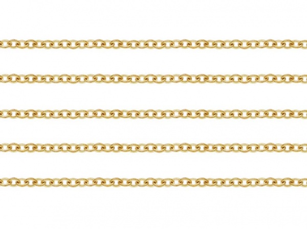 Gold Filled Cable Chain 1.3mm x 1.2mm ~ by the Foot