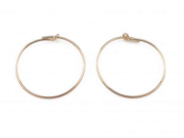 Gold Filled Beading Hoop 20mm ~ PAIR