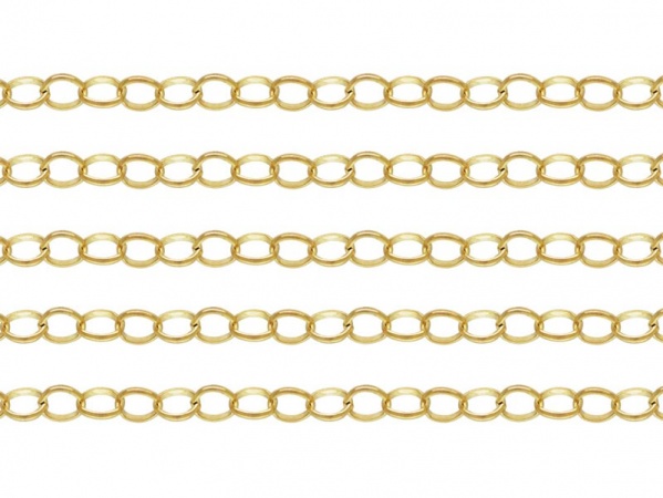 Gold Filled Belcher Chain 3.5 x 2.75mm ~ by the Foot