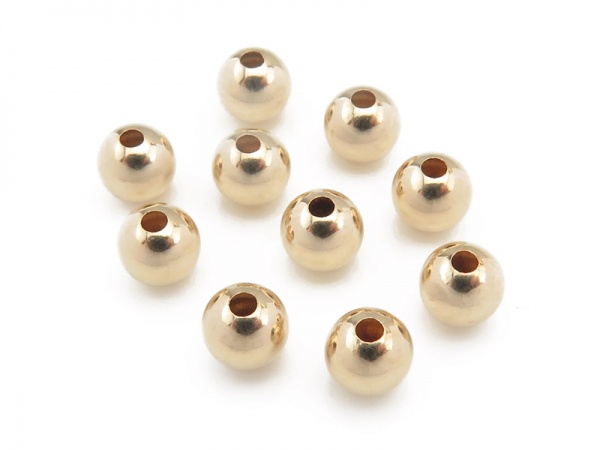 Gold Filled Plain Round Bead 5mm