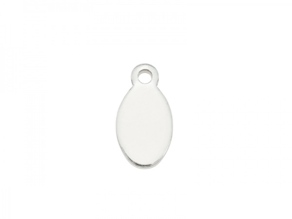 Sterling Silver Oval Tag ~ Various Sizes