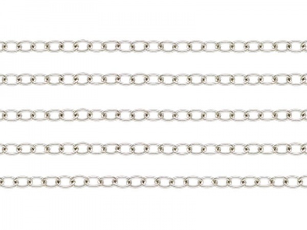 Sterling Silver Cable Chain 2.5 x 1.8mm ~ by the Foot