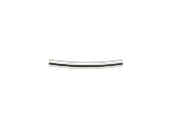 Sterling Silver Curved Tube 10mm x 1mm ~ Pack of 10