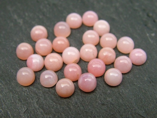 Pink Opal Round Cabochon ~ Various Sizes