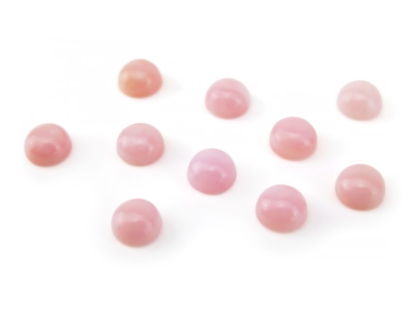 Pink Opal Round Cabochon ~ Various Sizes