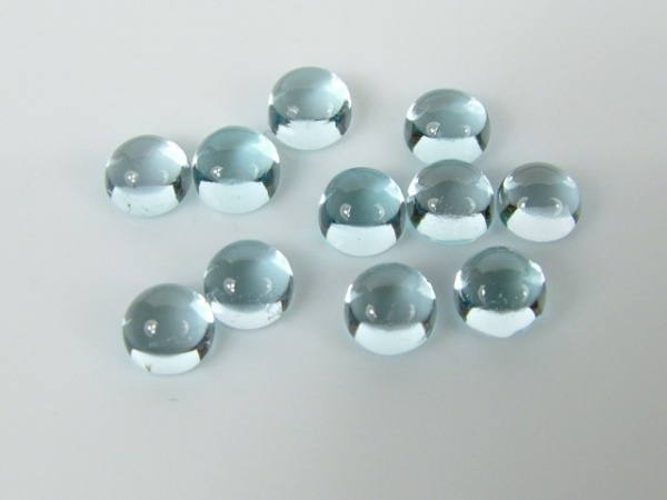 Sky Blue Topaz Round Cabochon ~ Various Sizes