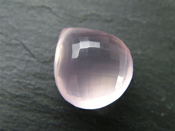AAA Rose Quartz Micro-Faceted Heart Briolette ~ SINGLE ~ Various Sizes