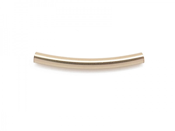 Gold Filled Curved Tube 15mm x 1.5mm