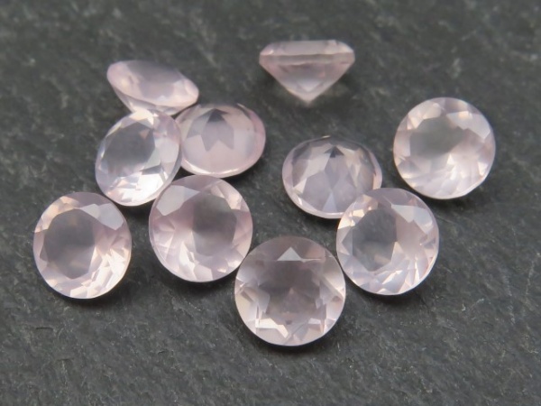 Rose Quartz Faceted Round ~ Various Sizes