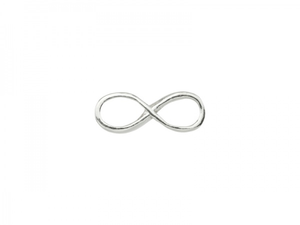 Sterling Silver Infinity Connector 12mm