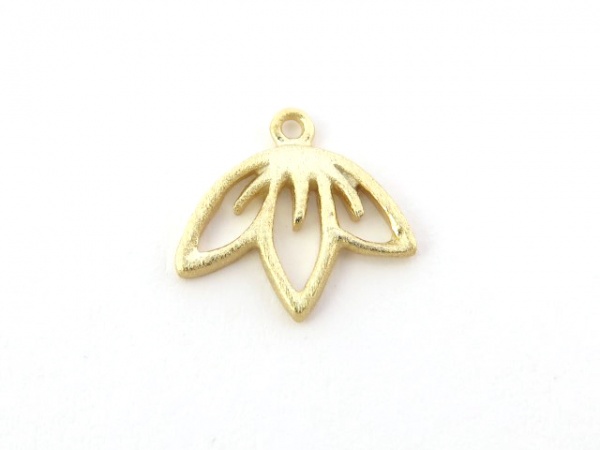 Gold Vermeil Cherry Blossom Charm 10mm