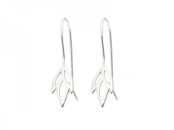 Sterling Silver Iris Ear Wire ~ PAIR