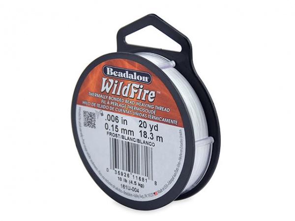 Beadalon Wildfire 0.006'' (0.15mm) - Frost - 18 metres