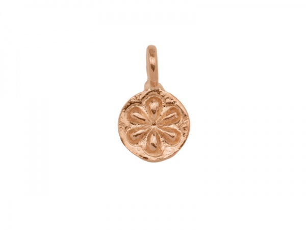 Rose Gold Plated Silver Vermeil Daisy Charm 7mm
