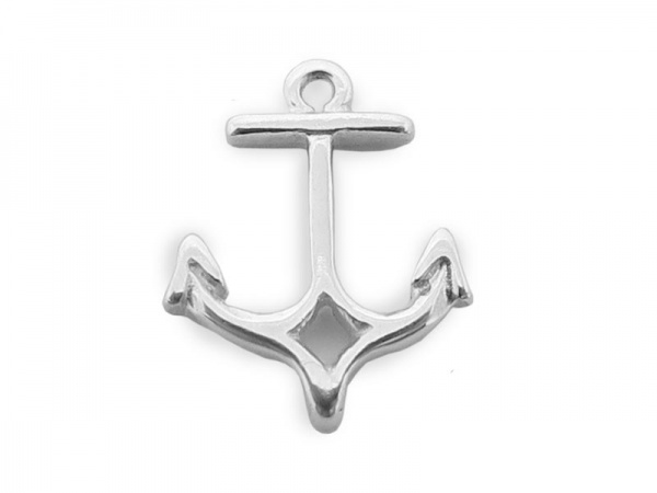 Sterling Silver Anchor Charm 10mm