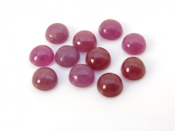 Ruby Round Cabochon ~ Various Sizes