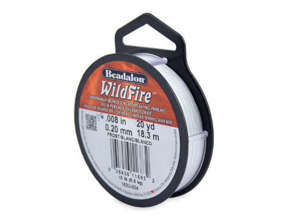 Beadalon Wildfire 0.008'' (0.20mm) - Frost - 18 metres