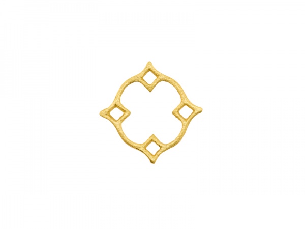 Gold Vermeil Diamond Connector 13mm