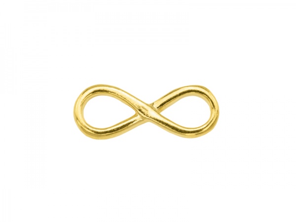 Gold Vermeil Infinity Connector 17mm